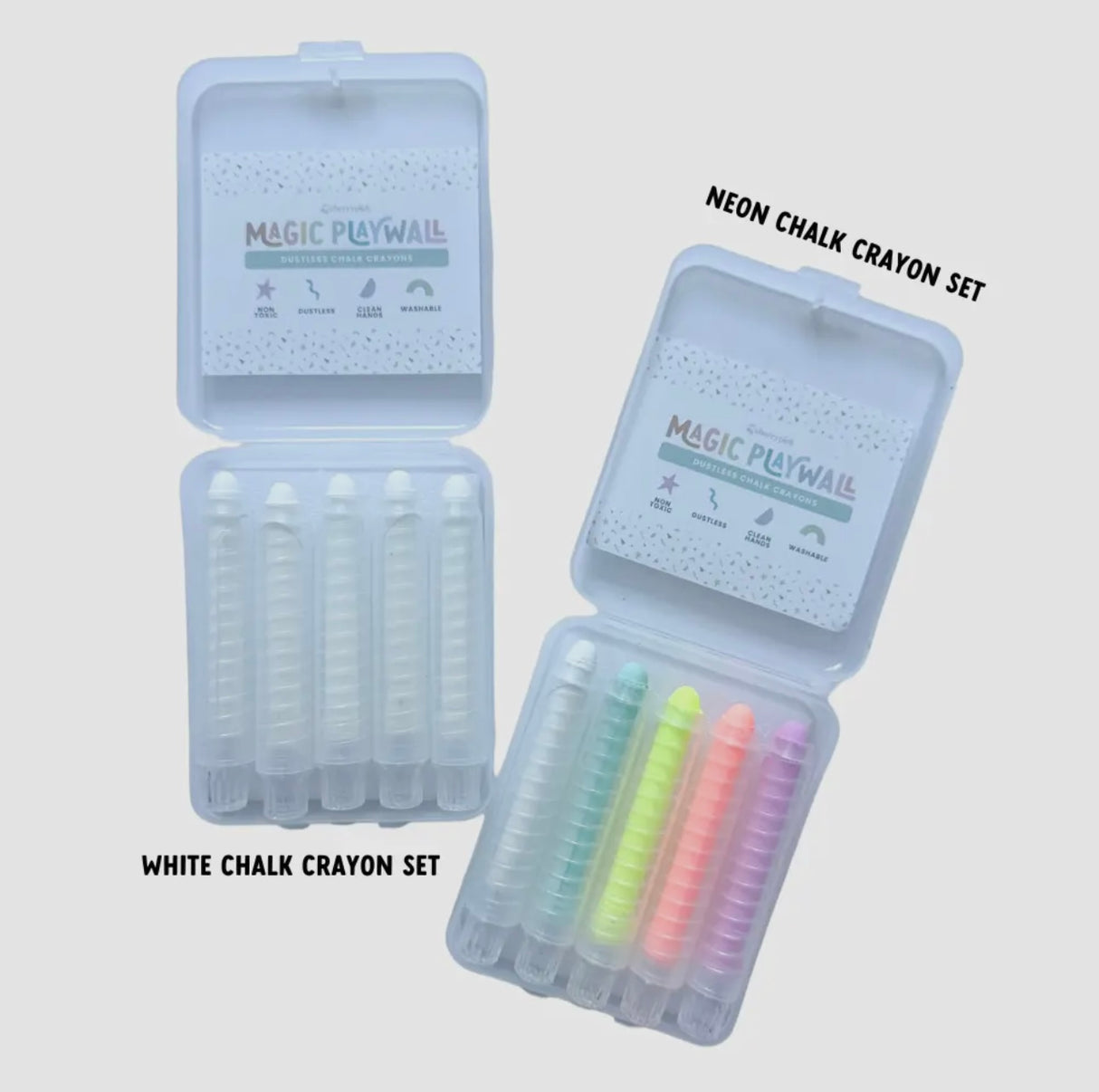 Stofvrij Krijt & Magnetisch Houdertje – Accessoirepakket voor de Magic Playwall