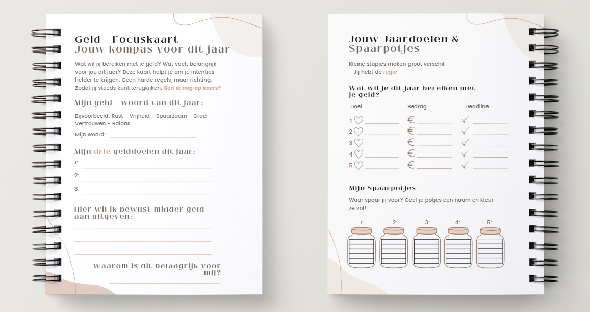 Budgetboekje en kasboekje invullen – moneyplanner voor dagelijks financieel overzicht