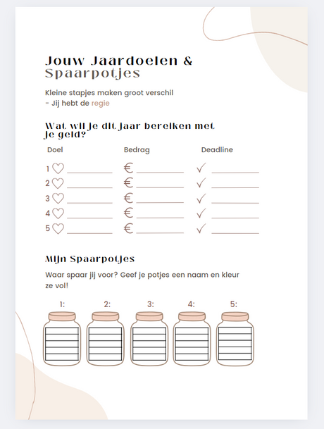 Budgetboekje en kasboekje invullen – moneyplanner voor dagelijks financieel overzicht