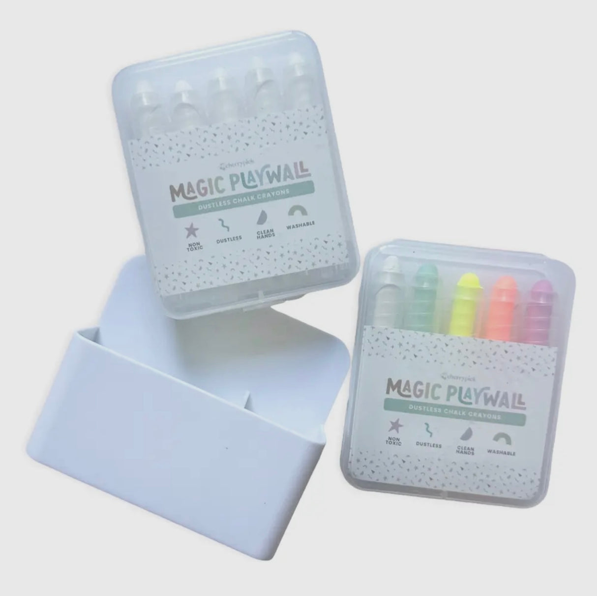 Stofvrij Krijt & Magnetisch Houdertje – Accessoirepakket voor de Magic Playwall